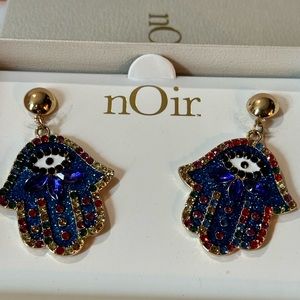 Evil eye earrings
